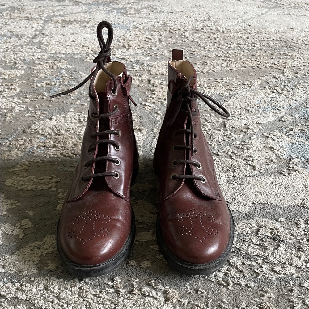Teens/ Women’s Manuela de Juan Chocolate Brown Leather Booties